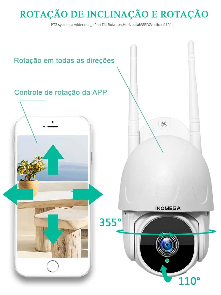 2mp câmera de rastreamento automático câmera sem