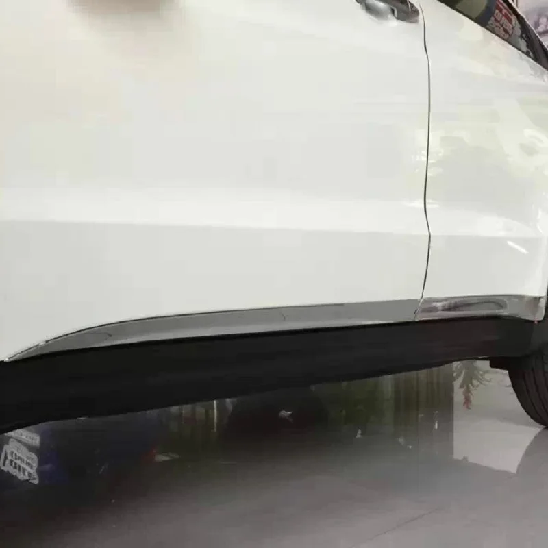 

For Honda HRV HR-V 2017 2018 2019 Auto Side Door Body Sequin Trims Strips Frame Cover ABS Chrome Stickers Car-Styling Accessory