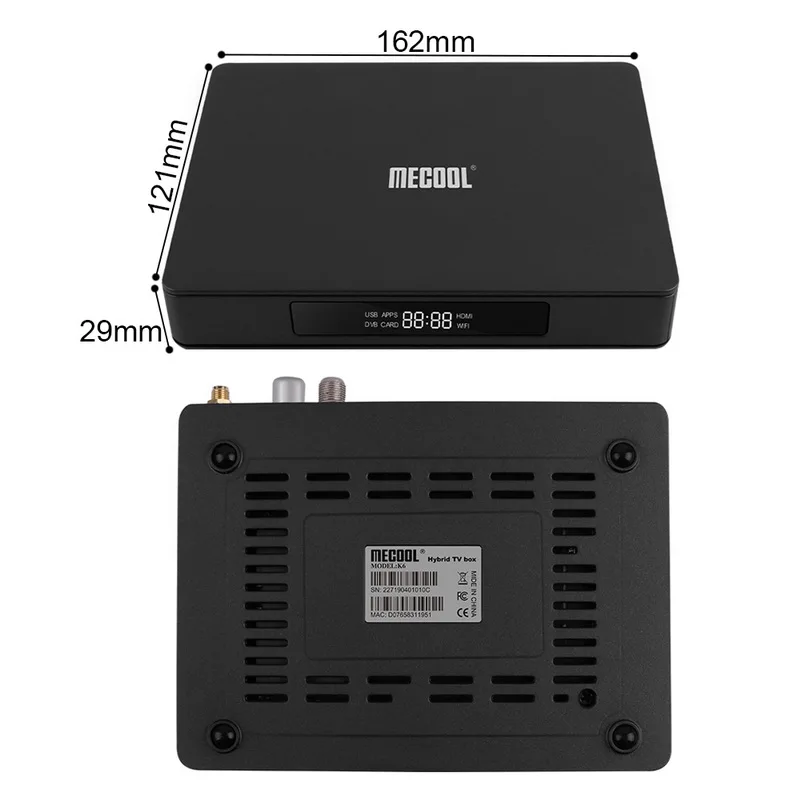 ТВ-приставка mecool Android 7,0, 2 Гб ОЗУ, 16 Гб ПЗУ, смарт-ТВ-приставка 2,4G и 5G, WiFi, 100 Мбит/с, 4 K, смарт-приставка VP9 BT4.1