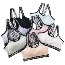 Спортивный бюстгальтер пуш-ап, топ, нижнее белье, хлопковый спортивный бюстгальтер с буквами, топы для женщин, одежда для тренировок, фитнеса, бега, йоги, бюстгальтер, спортивная одежда