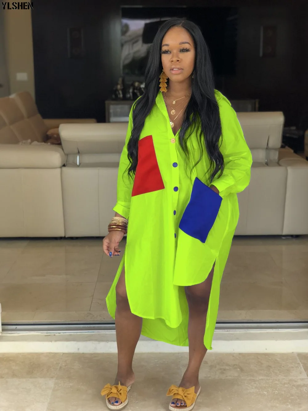 2020 New African Dresses For Women Dashiki Print Patchwork African Clothes Fashion Robe Africaine Basin Riche Africa Clothing 04
