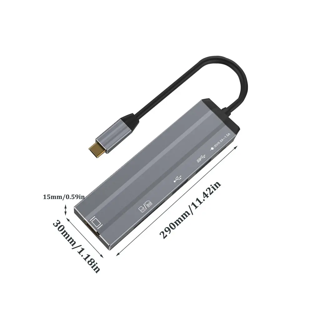 USB C концентратор USB-C HDMI адаптер Thunderbolt RJ45 3 концентратор USB для MacBook samsung Dex Galaxy S10/S9 USB-C