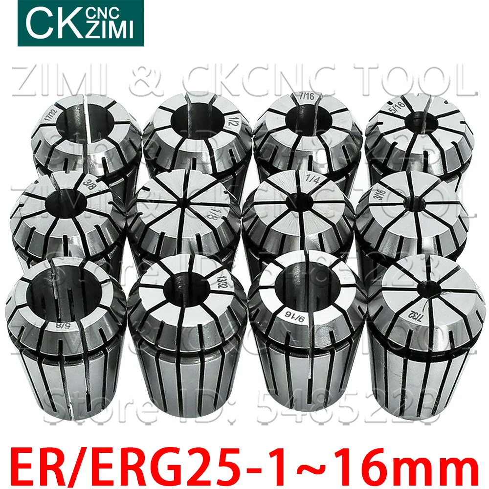 ER25 1mm16mm ERG25 M1M24 ER ERG spring collet chuck Tap Collets Tapping Collet Taps square for