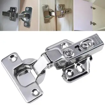 Kitchen Cabinet Hinge Concealed Hydraulic Furniture Cupboard Door Hinge Stainless steelIron Cabinet Hinge Door Hardware