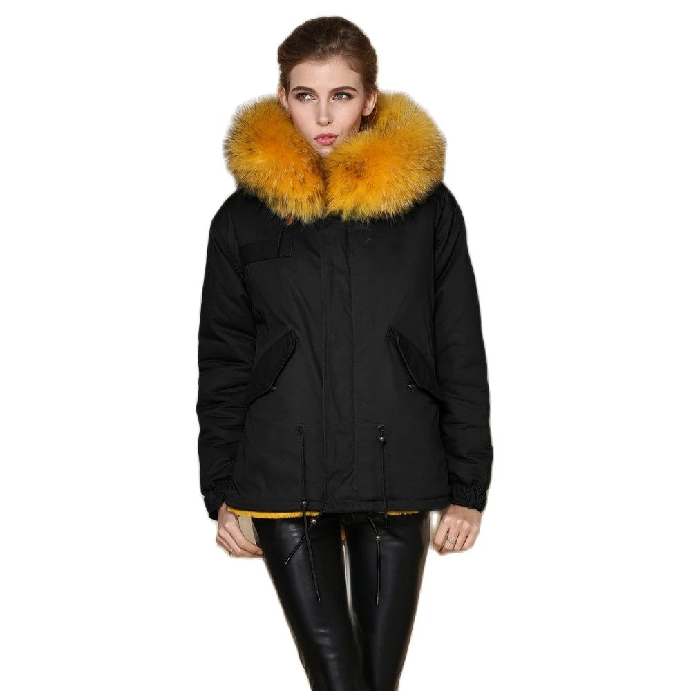 Abrigo de moda para corta forrada con Jengibre amarillo, abrigo de concha para niñas|Piel - AliExpress