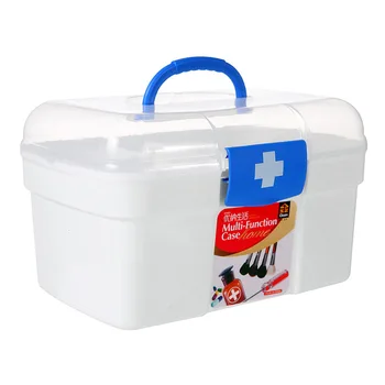 

Multi-functional Family Portable Medicine Hand Storage Box Outdoor Layered Multi-part Sundries Container