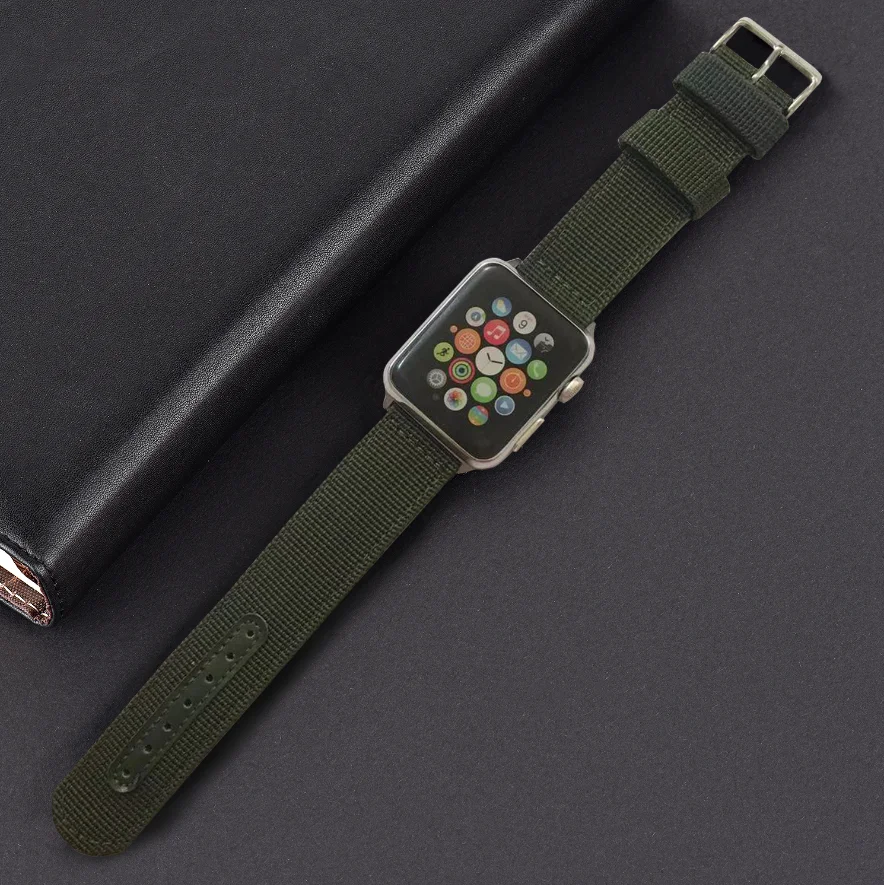 high quality nylon strap Latest technology For Apple Watch Band 42MM 38MM 40mm 44mm for iWatch loop series 1 2 3 4 5 | Наручные часы