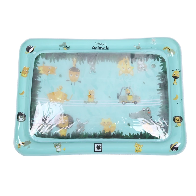 

Baby Kids Water Play Mat Inflatable PVC Infant Tummy Time Playmat Toddler for Baby Activity Play Center Mat