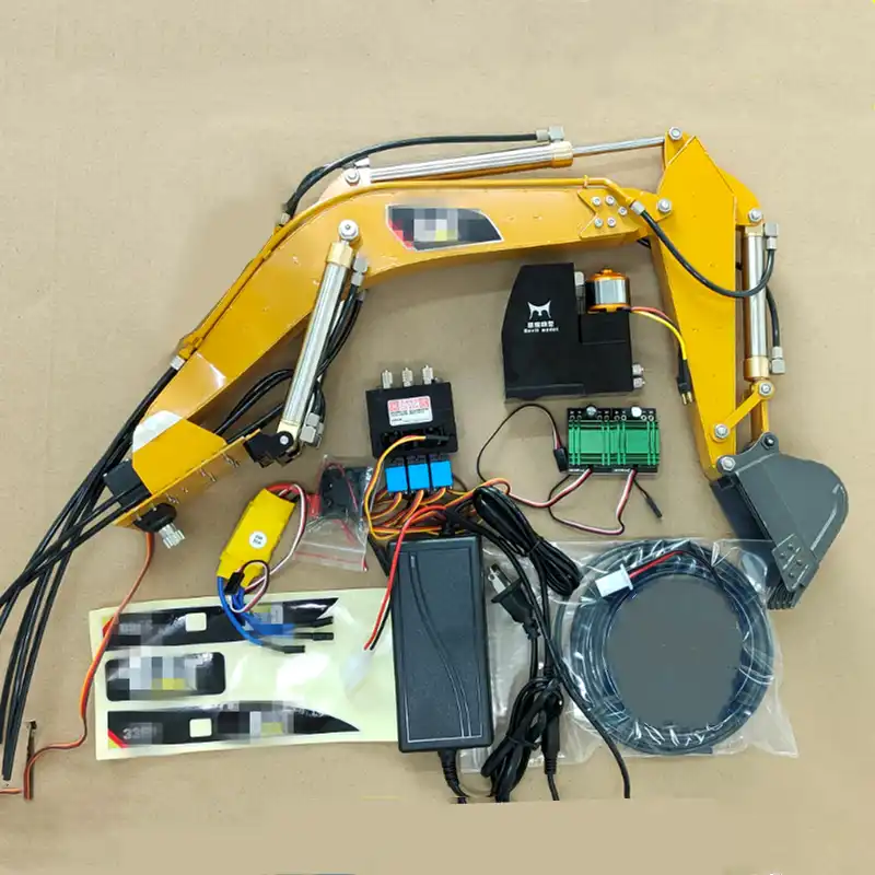 rc excavator huina 580 hydraulic fullmetal