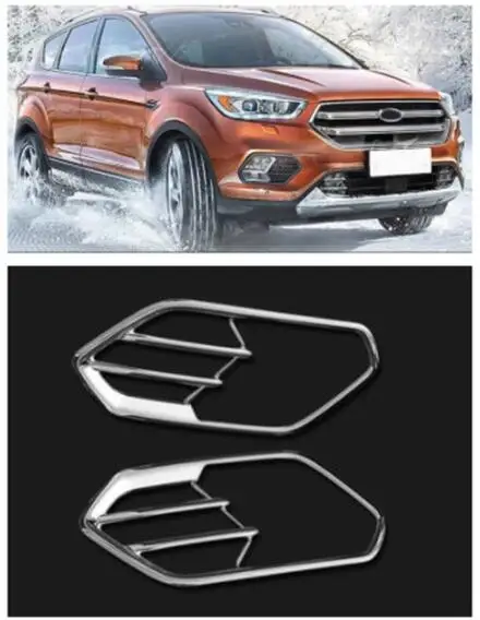 Applicable to 17 forFord Kuga Escape fog lamp hood front and rear fog lamp hood decorative frame auto lamp hood decorative