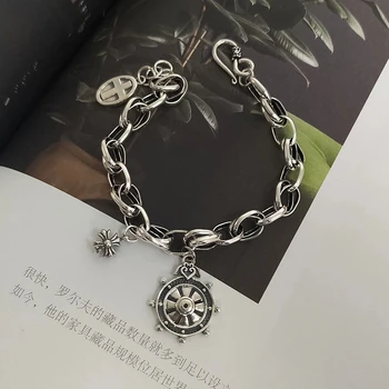 

New cross bracelet women fashion simple retro S925 bracelet