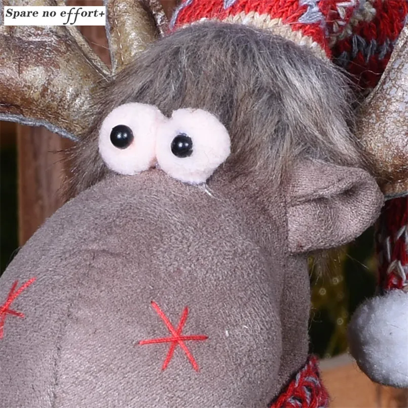 Украшение Chritsmas для дома милые куклы лося Chritsmas подарок для ребенка игрушечные олени орнамент с рождественской елкой Adornos Navidad год