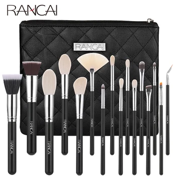 

RANCAI Makeup Brushes Set 16pcs Foundation Powder Eyeshadow Contour Concealer Cosmetic Make up Brush With Bag Free Shipping