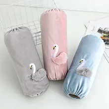 Водонепроницаемые противообрастающие маслостойкие манжеты в Корейском стиле из кроличьего меха лебедь для взрослых с длинными рукавами офисная ручная манжета для дома