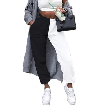 

Fashion Women's Solid Casual Pants Harem Trousers Exercise Pants Loose Elastic Waist Trousers Pantalon Femme