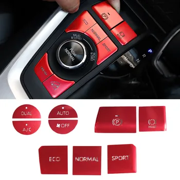 

Car Interior Styling Start Stop Engine Central Control Function Key Patch Cover Stickers For Toyota RAV 4 XA50 Accessories