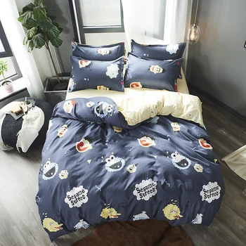 

Bedding a Family of Double Bed Sheet Quilt Cover Student Dormitory Three-Piece Set