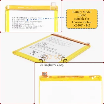 

Battery suitable for Lenovo-mobile K350T / K5 with battery model LB003