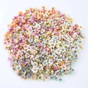 

50PCS/SET 2CM Daisy Flower Heads Mini Silk Artificial Flowers for Wreath Scrapbooking Home Wedding Decoration