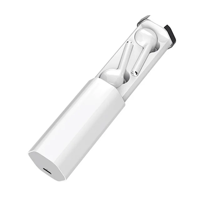 White TW50 TWS Bluetooth 5,0, беспроводные наушники, Hi-Fi стерео гарнитура, свободные руки, вызов, спортивные двойные наушники, встроенный HD микрофон для iOS Android - Цвет: White