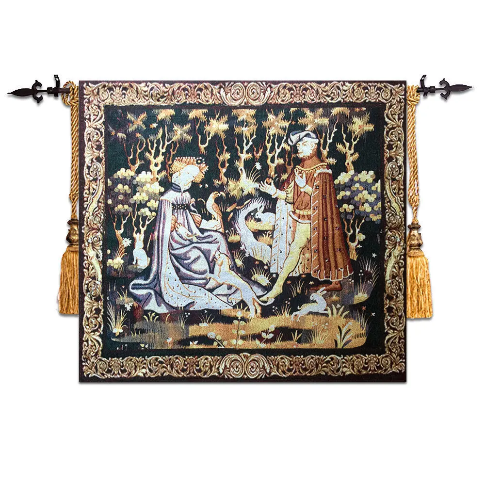 

Belgian tapestry European Court decorative tapestry decorative cloth murals Baron 58X64CM
