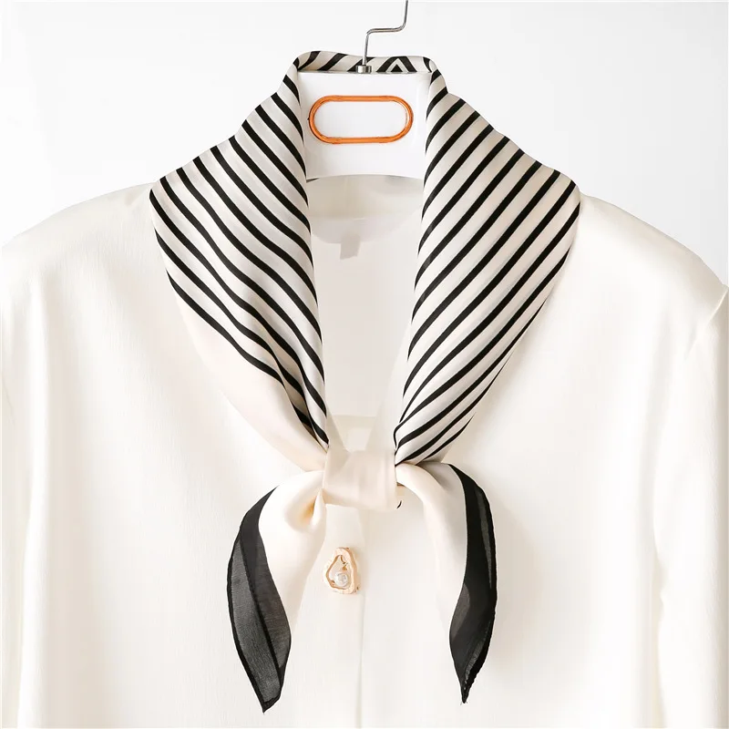 

Women Square stripe Head Scarf Wraps Scarves Ladies Printed Kerchief Neck Beautiful Shawl Comfortablel Fashion