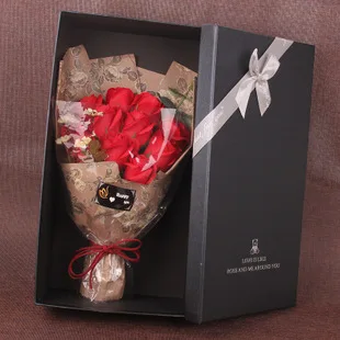Teacher's Day Gift 7 Flower Soap Flower Small Bouquet Practical Wedding Supplies Birthday Gift Creative Small Gift Wholesale
