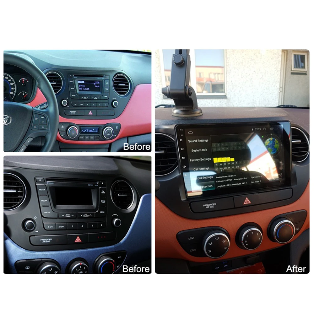 Easteregs 2 DIN 9 дюймов Android 8 1 Автомобильный мультимедийный плеер GPS навигация для hyundai