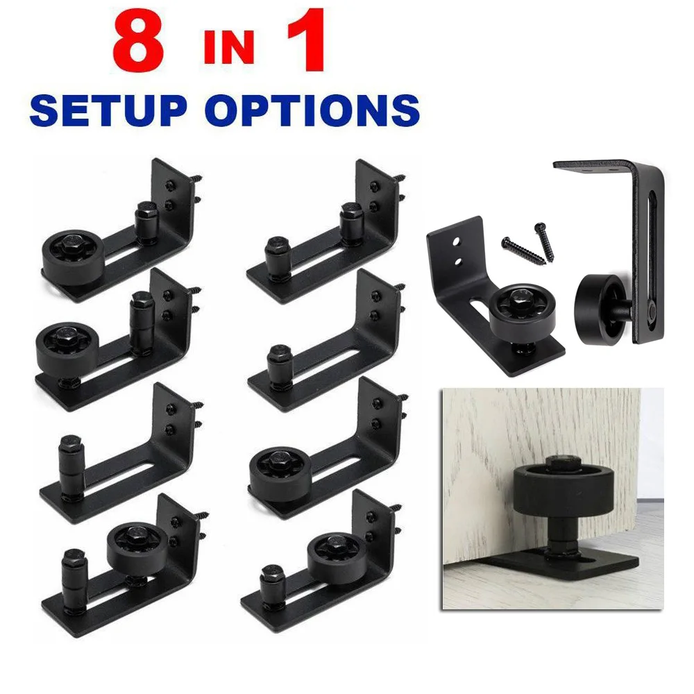

Door Wall Mount For Barn Doors Floor Guide Stay Roller Adjustable Carbon Steel