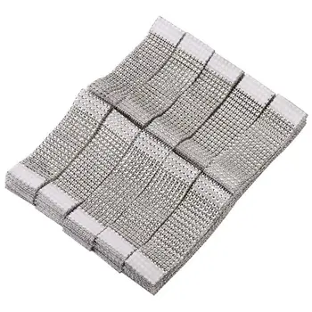 

Napkin Rings Rhinestone Napkin Rings Adornment For Wedding Party (100 PCS, Silver)