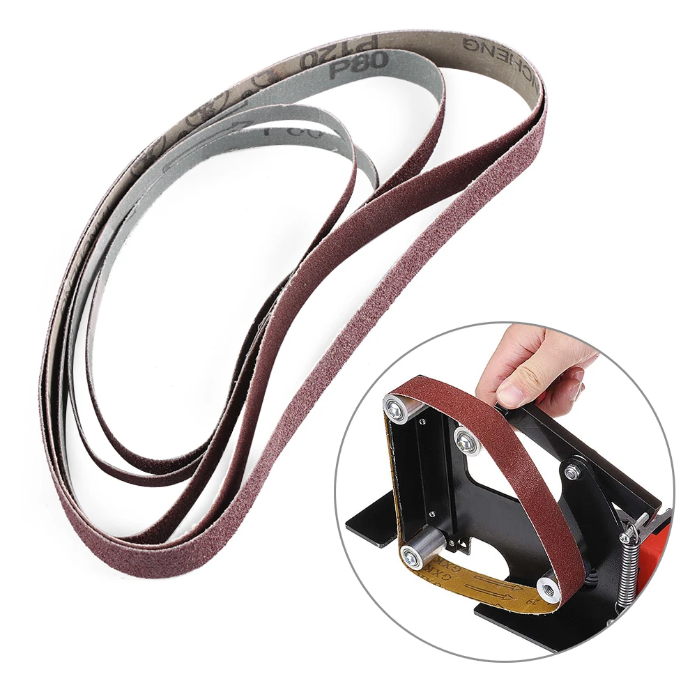 

40/60/80/120Grit File Sanding Belts Corundum Replacement Grinding Polishing Grit Paper Metalworking Sandpaper For Angle Grinder