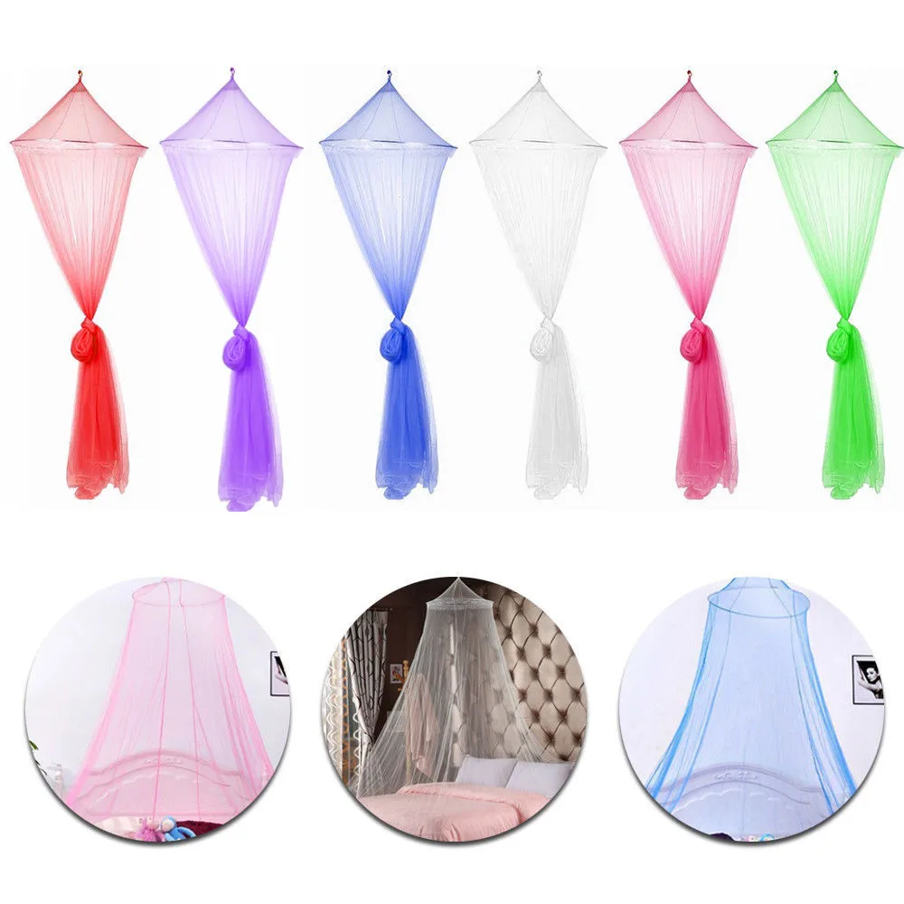 

2020-4 Mosquito Net Canopy Insect Bed Lace Netting Double King Size Fly Insect Protection Mesh Princess Bedding Drape Cover Net