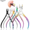 Coupe-ongles en acier inoxydable arc-en-ciel, ciseaux à cuticules, enlève les peaux mortes, coupe-doigt, outils de pédicure ► Photo 1/6