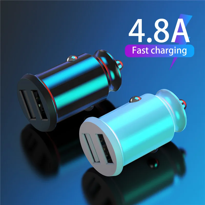 Автомобильное зарядное устройство Tkey с двумя USB портами 5 А быстрая зарядка 2