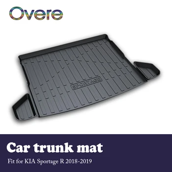 

Overe 1Set Car Cargo rear trunk mat For Kia Sportage R 2018 2019 Boot Liner Tray Waterproof carpet Anti-slip mat Car accessories