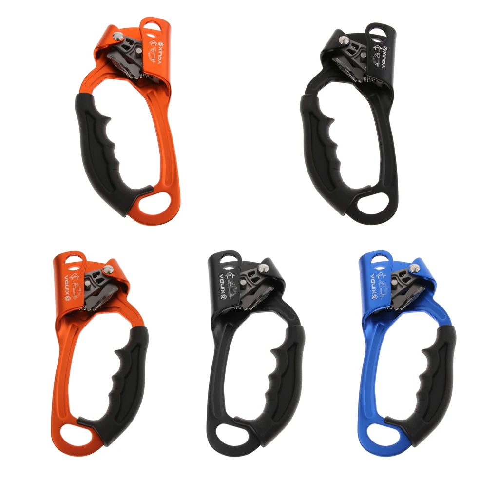 

Aluminum Hand Ascender Rock Climbing Tree Arborist Rappelling Gear Equipment Clamp for 8-13mm Rope Caving Mountaineering
