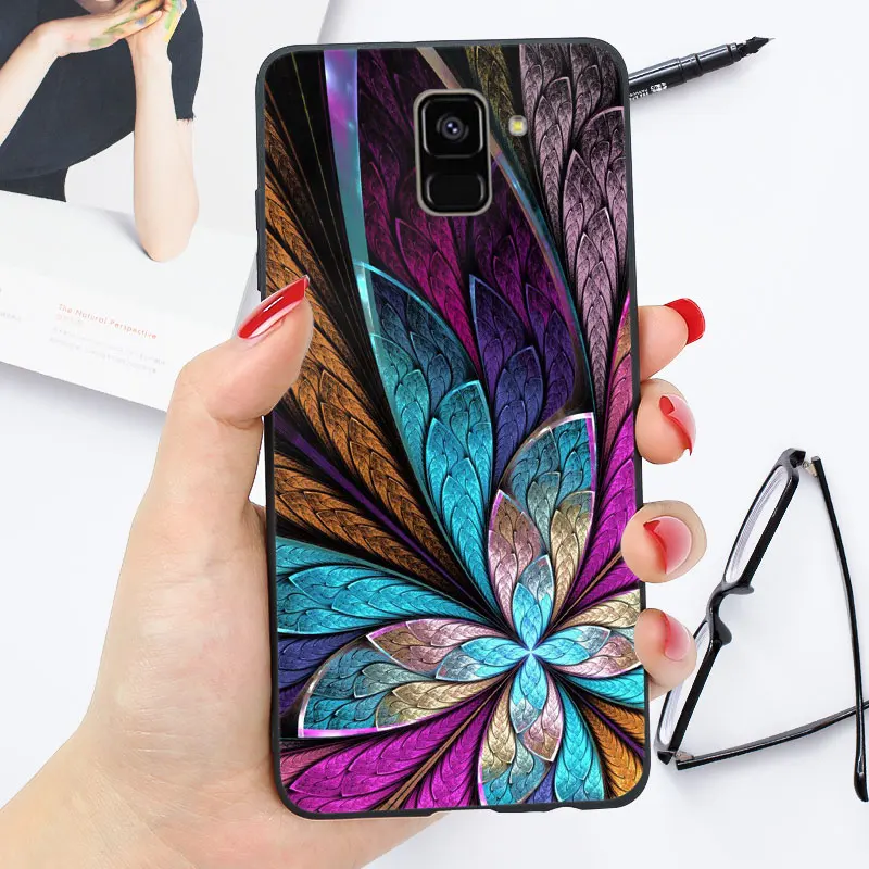 Чехол для samsung J4 Plus чехол Galaxy J6 плюс J3 J5 J7 чехол Крышка Глянцевая блестящая Coque - Цвет: xx1