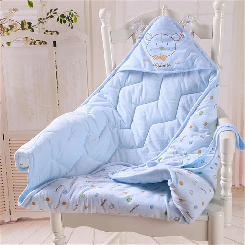 Blanket Newborn Swaddling-Wrap Soft-Bedding Cotton Quilt Autumn Spring 90x90cm