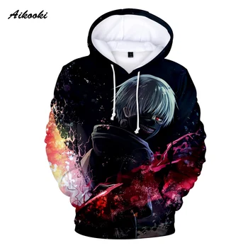 

Aikooki Tokyo Ghoul and Girl 3D Hoodie Fashion Casual Men and Women 3D Printed Hoodie Pullover Autumn Winter Cotton Sweatshirt