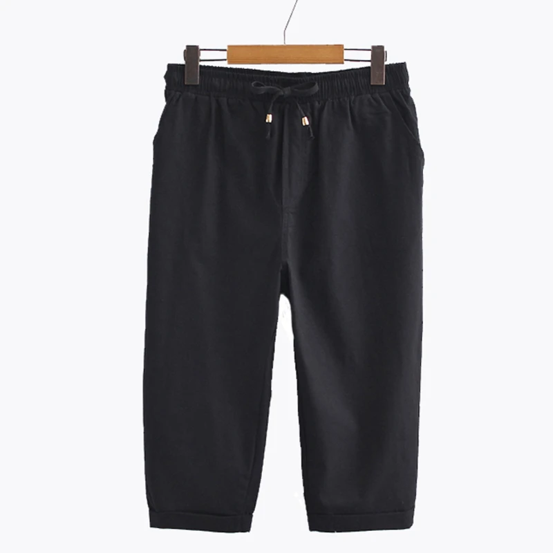 2020 Summer Women's Elastic Waist Harem Pants Capris Plus Size Candy Color Casual Beach Calf-Length Cotton Linen Pant 2020 Summer Women's Elastic Waist Harem Pants Capris Plus Size Candy Color Casual Beach Calf-Length Cotton Linen Pant