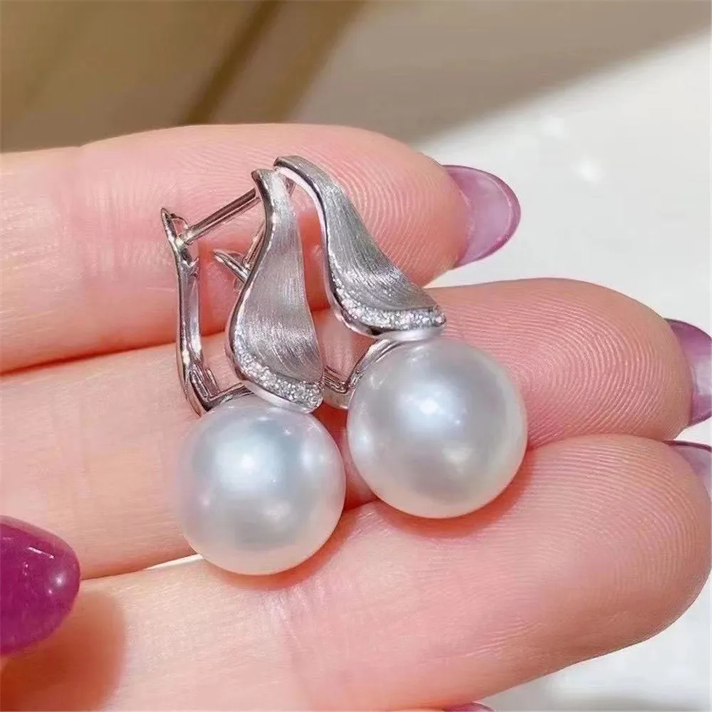 925 Silver Pearl Beads Stud Earrings Setting Base Diy Jewelry Making Findings&Components 3 speeds electric rotating photographing jewelry display stand mirror turntable revolving base