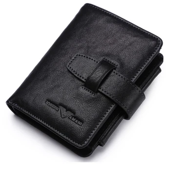 

Wallet for Men High Quality Luxury Man Wallet with Card Holder Genuine Leather Casual Business Wallets Designer Soft Purse Black
