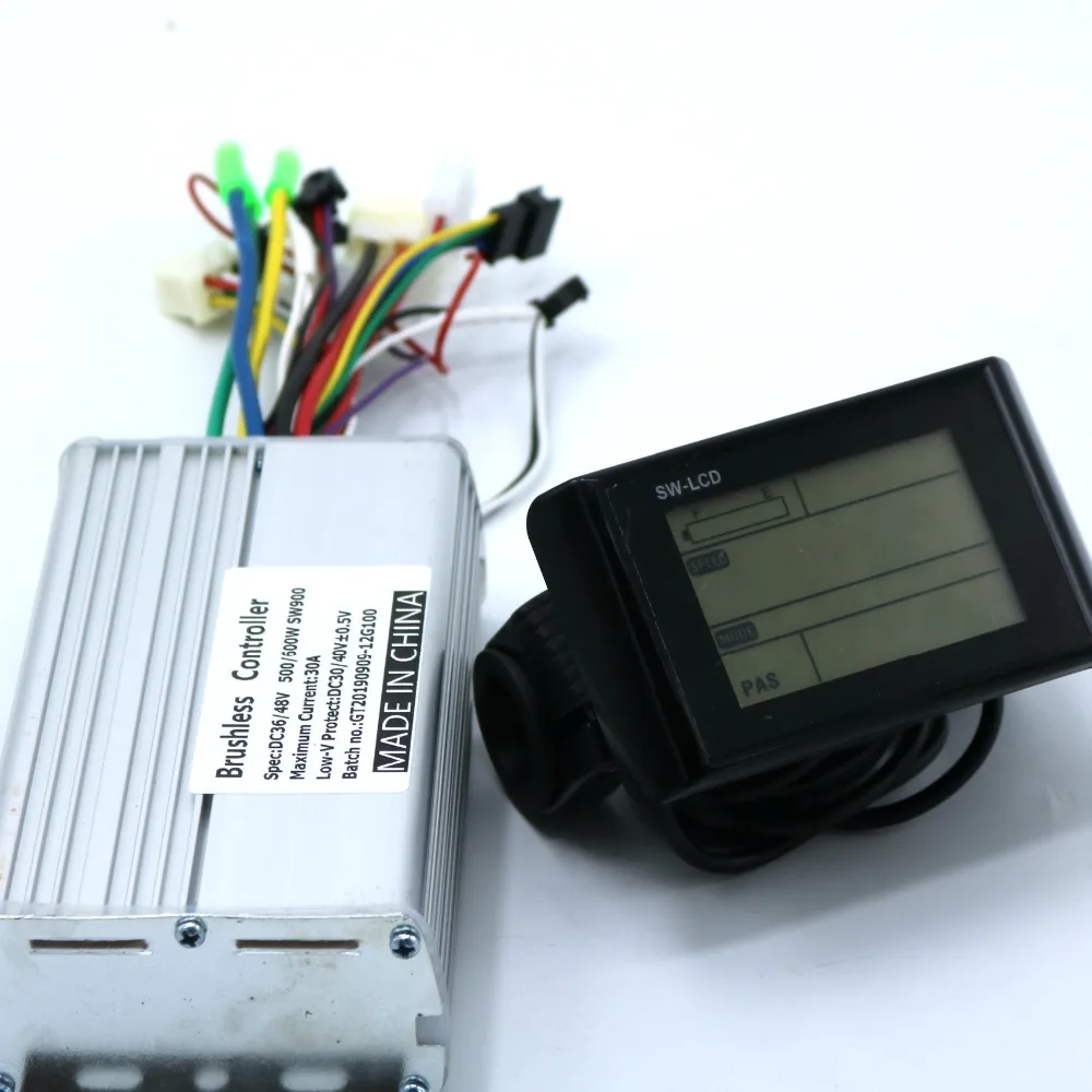 Greentime 36V 48V 500W 600 Вт бесщеточным двигателем постоянного тока контроллер электровелосипеда+ SW-LCD Дисплей один комплект