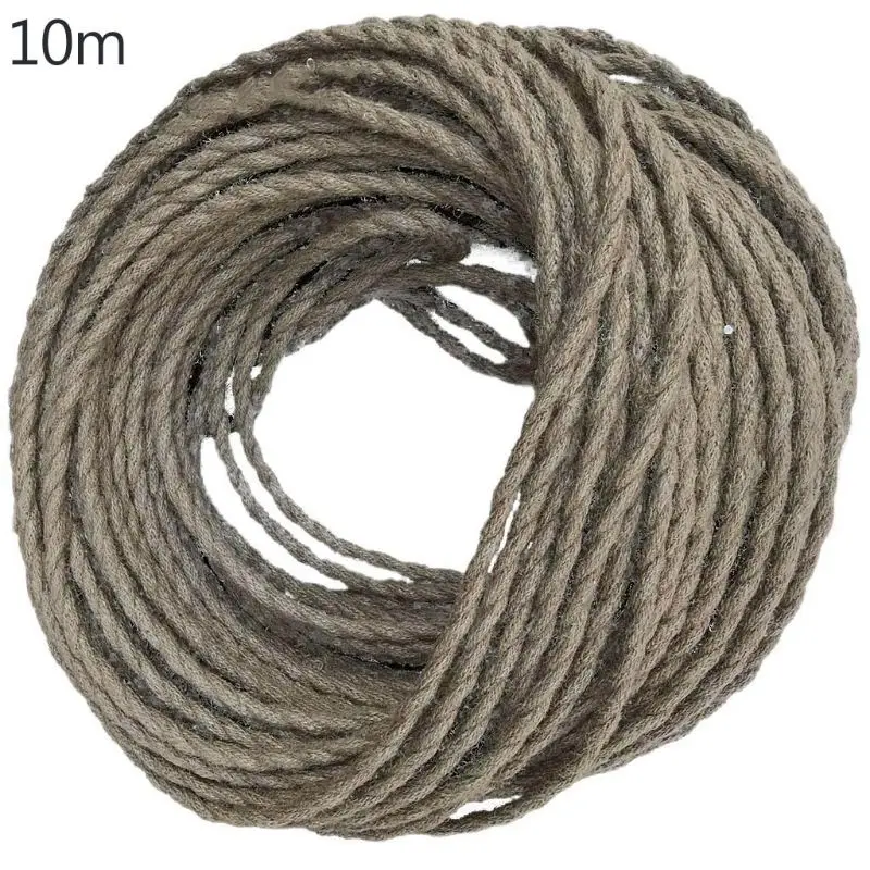 

1/3/10M Vintage Rope Textile Wire 2 x 0.75 Twisted Cable Braided Electrical Light Lamp Line Retro Pendant Vintage LED Cord