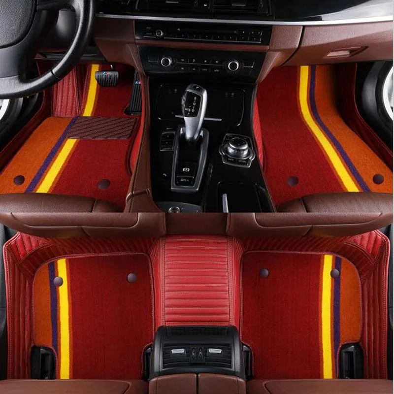 Двухслойные 3D Автомобильные Коврики для Tesla модель S пользовательские накладки для ног автомобильный коврик автомобильные чехлы