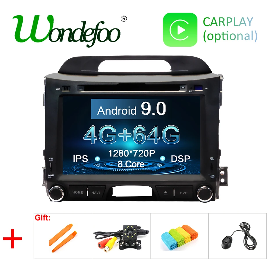 

Android 9.0 DSP IPS 4G 64G AV Output GPS Radio For KIA Sportage 2007-2015 DVD PLAYER Stereo Navigation Touch Screen Head Unit