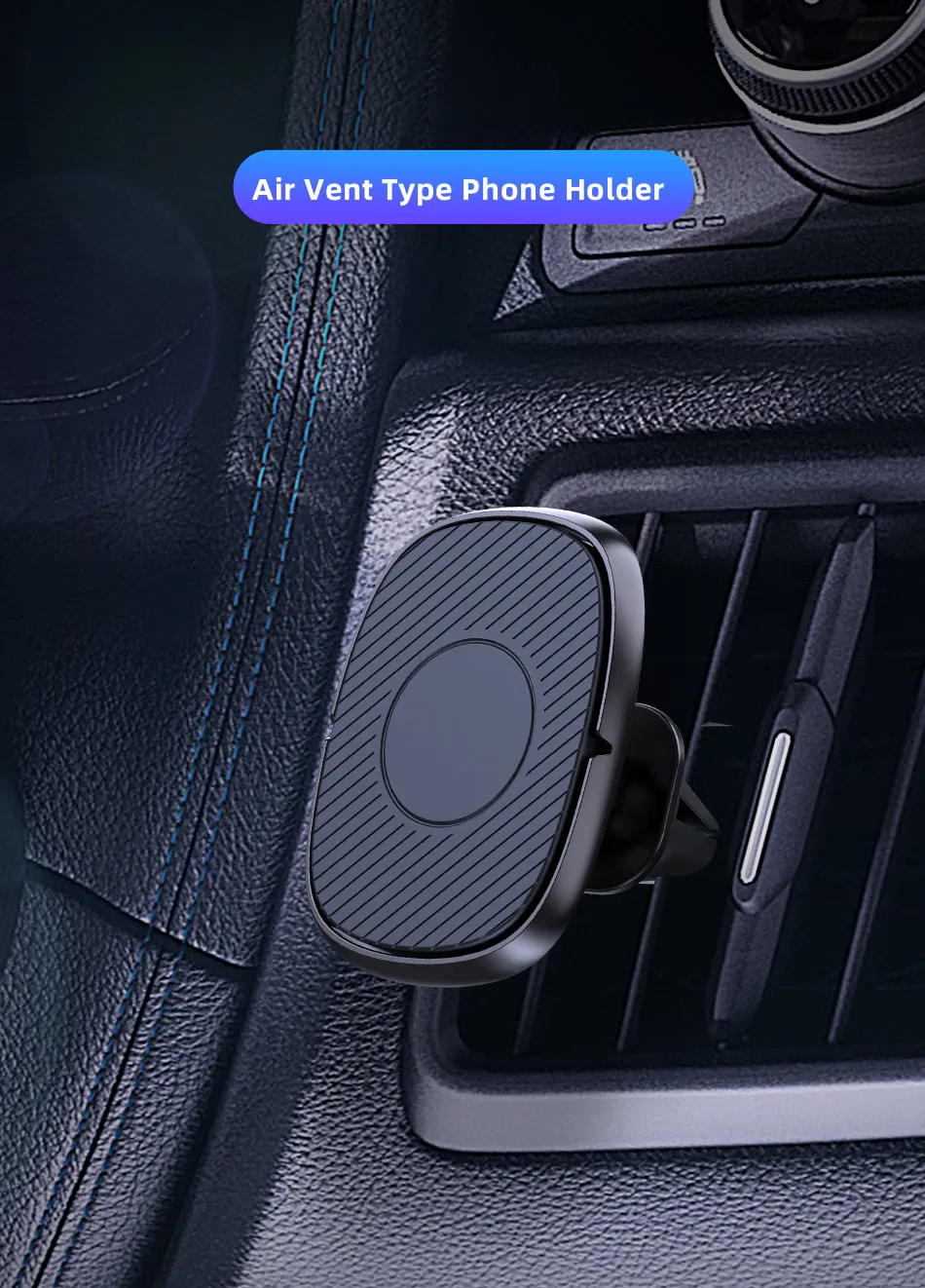 phone stand for bike UIGO Universal Magnetic Car Phone Holder Stand in Car For iPhone 11 Samsung GPS Magnet Air Vent Mount Cell Mobile Phone Holder wooden phone holder