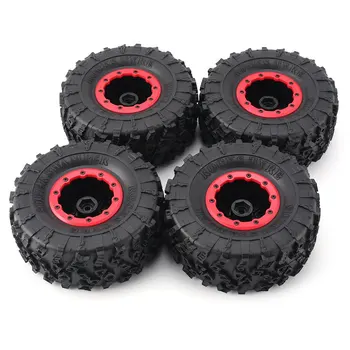 

4Pcs AUSTAR AX-4021F 130mm Rubber Tyre Tire Wheel Rim Hub for 1/10 RC Crawler Model HSP HPI Spare Parts Accessories