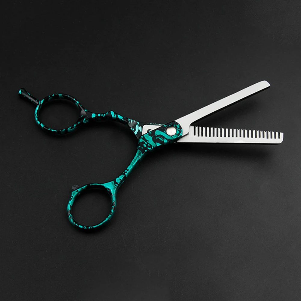 green Thinning Sciss JuneJour 5,5 дюймов Парикмахерские инструменты для стрижки волос Профессиональные Парикмахерские филировочные ножницы парикмахерские инструменты для укладки - Цвет: green Thinning Sciss