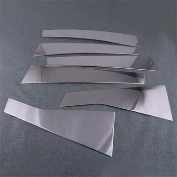 

DWCX 6Pcs Stainless Steel Chrome Car Door B C Pillar Trim Cover Strips Fit for Jeep Cherokee 2014 2015 2016 2017 2018